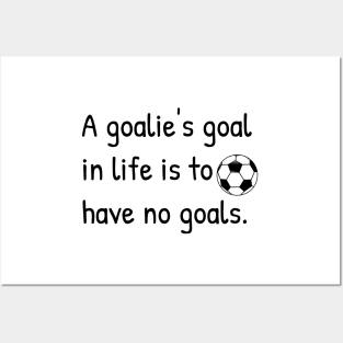 Soccer Goalie Goals Gift Funny Punny Sticker Mug Shirt Posters and Art